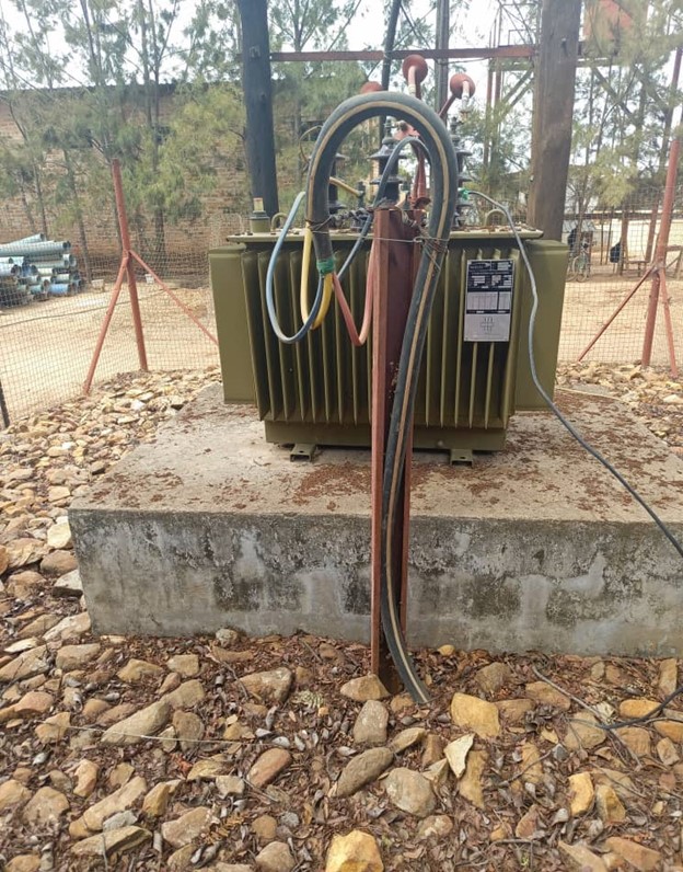 200KVA Transformer at the workshop before swapping