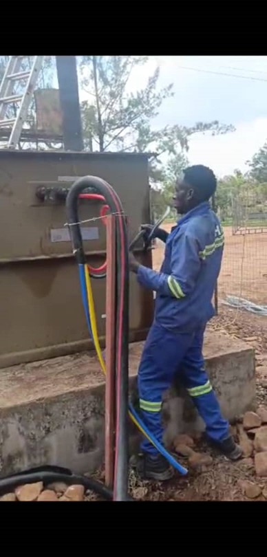 Terminations works on the 500KVA transformer works
